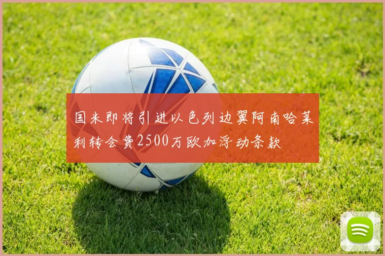 国米即将引进以色列边翼阿南哈莱利转会费2500万欧加浮动条款